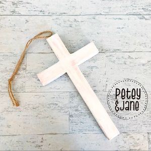 { P E T E Y & J A N E } Distressed Wood Cross